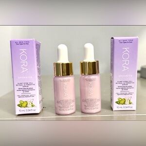 (2) KORA Organics Plant Stem Cell Retinol Alternative Firming Serums NIB